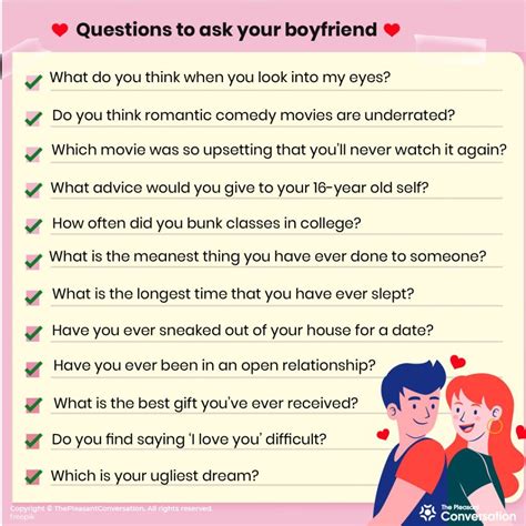 questions to ask your boyfriend when dating